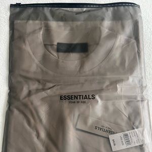 Fear of God Essentials Silver Cloud T-Shirt Sz. Large NWT